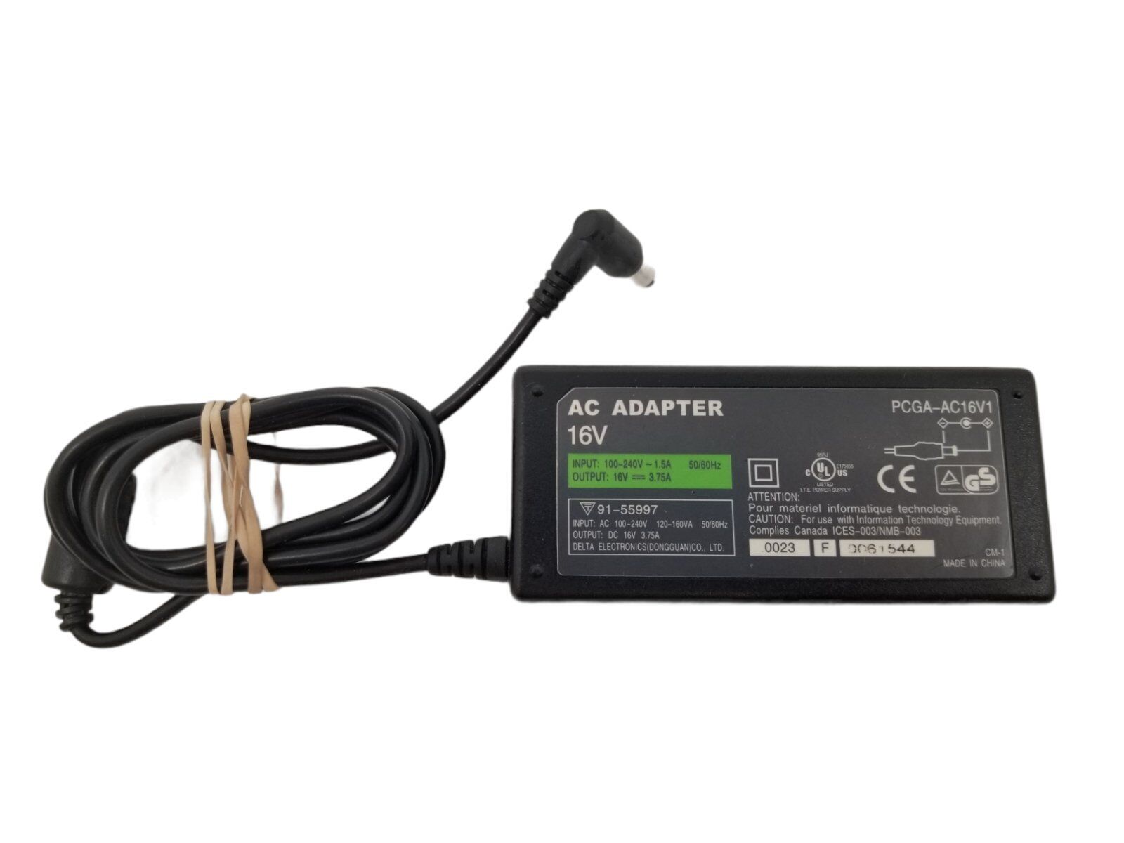 *Brand NEW* 16 V 3.75 A AC Adapter Delta Electronics 91-55997 PCGA-AC16V1 Power Supply